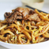 135. Beef Fried Udon or Flat Rice...