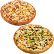 Create Your Own Two Pizzas (3 Toppings)