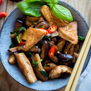 Braised Bean Curd Vegetables in Oyster Sauce