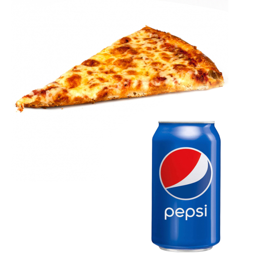1 Slice Pizza and 1 Pop