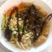 19b. Char- Broiled Beef & Spring Rolls (2 pcs) Vermicelli