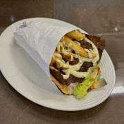 Beef & Lamb Gyros on a Pita Wrap