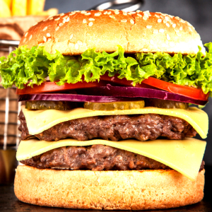 Happy Belly Loaded Cheeseburger