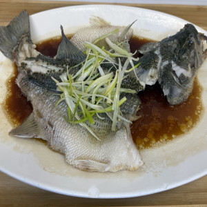 A. Steamed Whole Live Green Bass 清蒸青斑