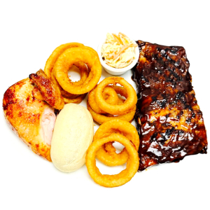 Half Ribs and Quarter White Chicken