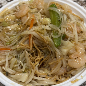 93. Shrimp Chow Mein 虾炒面(软面)