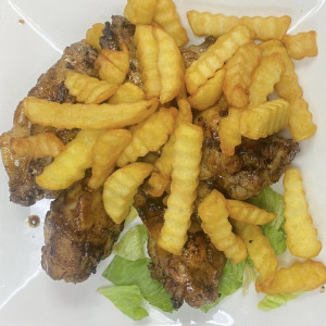 2. Grilled Chicken Wings (6 pcs)
