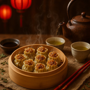 41. Dumplings au riz et aux champignons