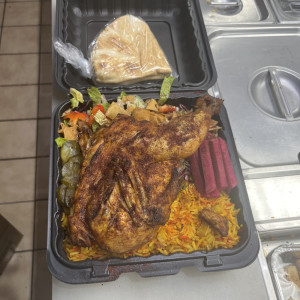 Half Chicken Kebab Plate