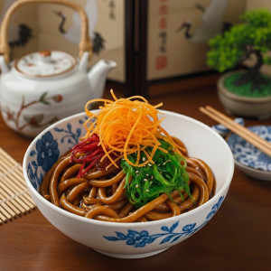 15. Nouilles froides &eacute;pic&eacute;es