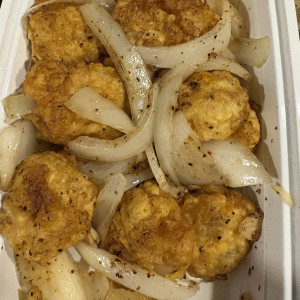 56. Pan Fried Shrimp