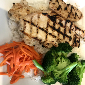 25. Charbroiled Chicken Rice Plate