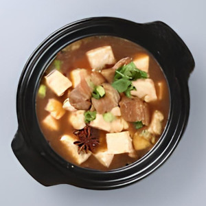 A7. Braised Pork with Tofu / 红烧肉炖豆腐 