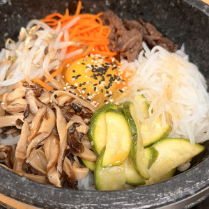 Beef Hot Stone Pot Bibimbap