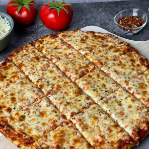 Salami, Mushroom & Bacon Pizza