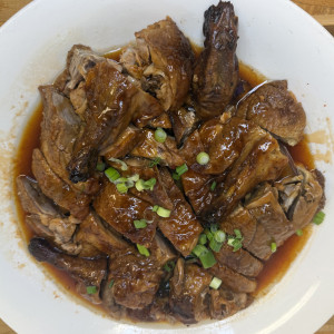 D. Steamed Whole Duck in Plum Sauce 梅子蒸火鴨 (一隻)
