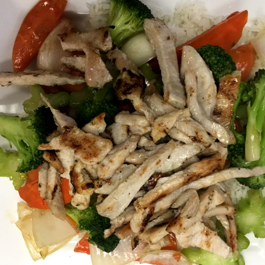 40. Chicken Stir Fry with Mixed Vegetables