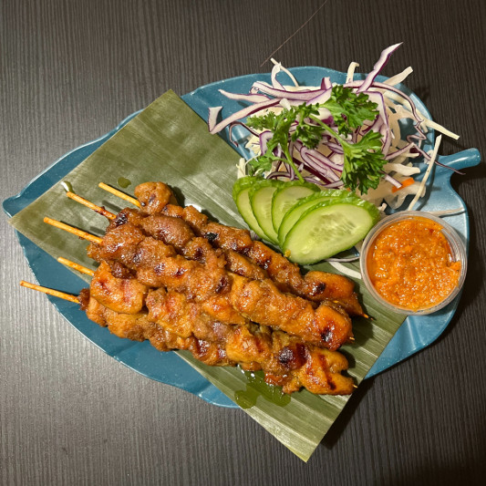 Satay Chicken Skewers (6 pcs)