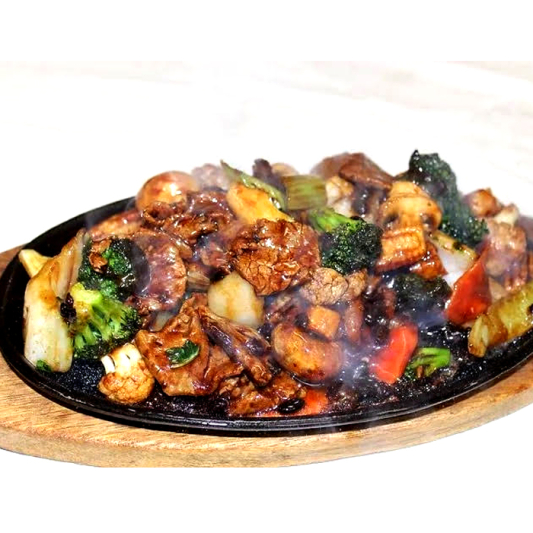 Sizzling Beef in Black Bean Sauce