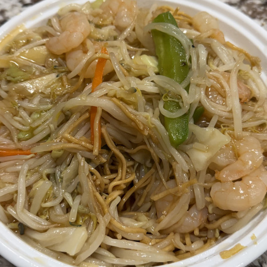 93. Shrimp Chow Mein 虾炒面(软面)