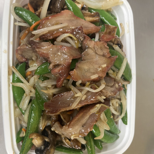 39. BBQ Pork & Pea Pods