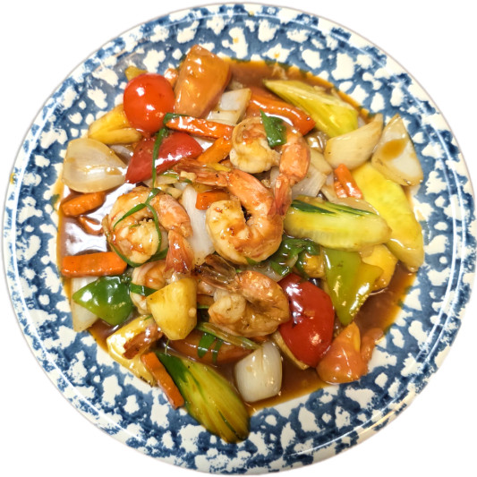 Sweet & Sour Shrimp (Prew Wan Goong)