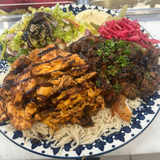 Mixed Shawarma Plate (Chicken & Beef)