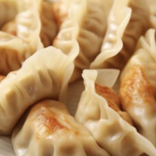8. Wor Tip Dumplings (12 pcs) with Vinegar & Hot Sauce