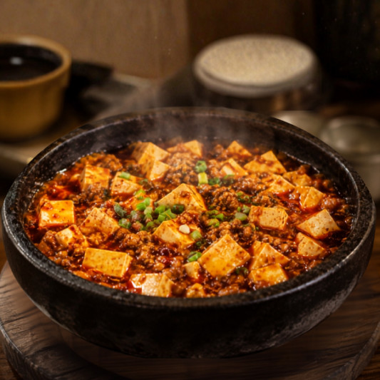 D05. Stone Pot Tofu with Minced Pork 石锅肉末豆腐
