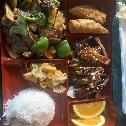 Chicken Teriyaki + Broccoli Beef