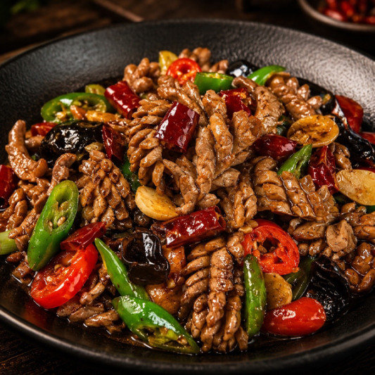 A02. Flash-Fried Pork Kidney 九秒火爆腰花 (中辣)