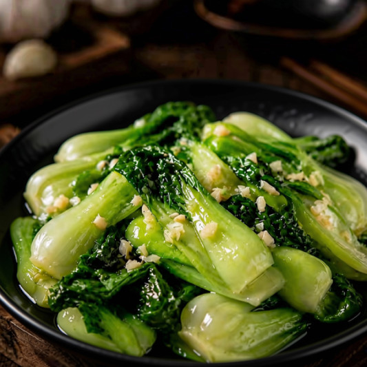 C12. Baby Bok Choy with Garlic 蒜蓉上海苗