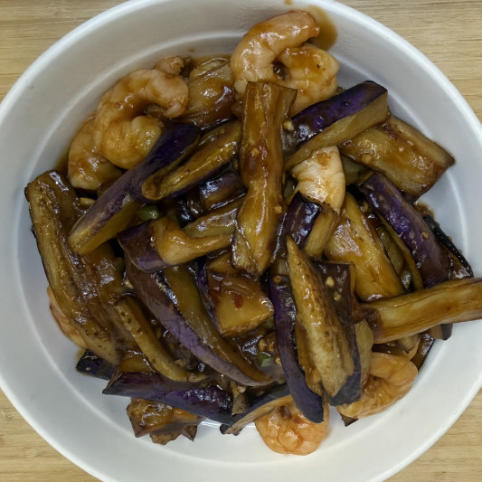 T24. Shrimp & Eggplant in Special Sauce 魚香茄子蝦仁