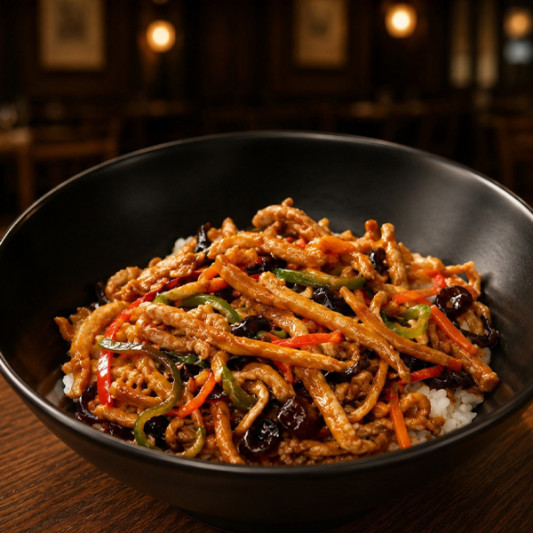 G06. Yu Xiang Shredded Pork 鱼香肉丝盖