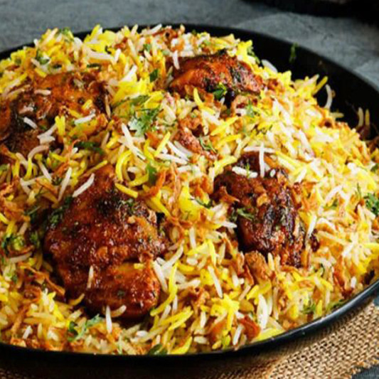 Andhra Style Chicken Fry Biryani