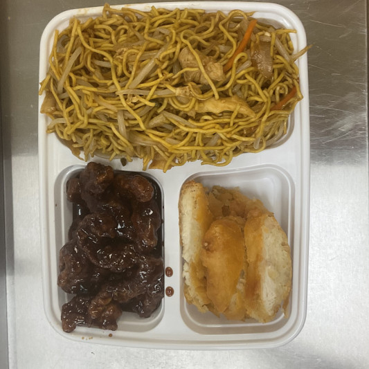 M. Chicken Chow Mein, Sweet & Sour Pork, Lemon Chicken