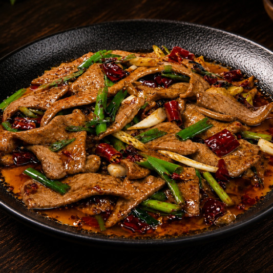 A03. Flash-Fried Pork Liver 九秒火爆嫩肝 (中辣)