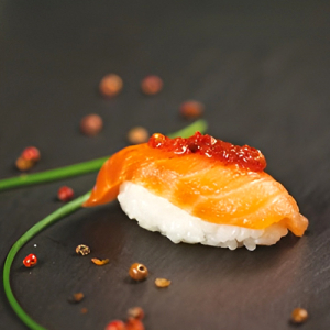Spicy Salmon Nigiri