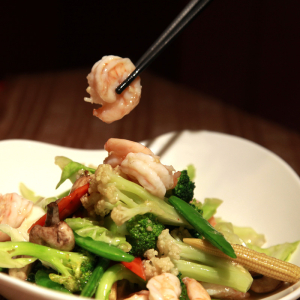 069. Prawns & Vegetables 杂菜虾球