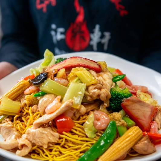 108. Cantonese Style Chow Mein 广面