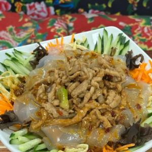 Sesame Sauce Mung Bean Pasta / Dong Bei 东北五彩拉皮