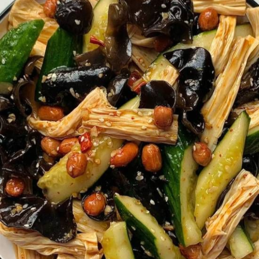 Peanuts with Bean Curd Sticks / 腐竹花生米