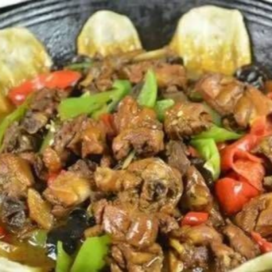 Stew Goose with Vegetables /铁锅大鹅炖豆角
