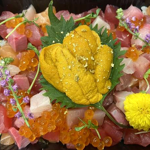 Bara Chirashi with Uni