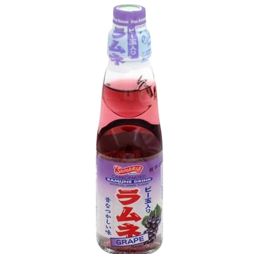 Carbonated Grape Ramune Drink