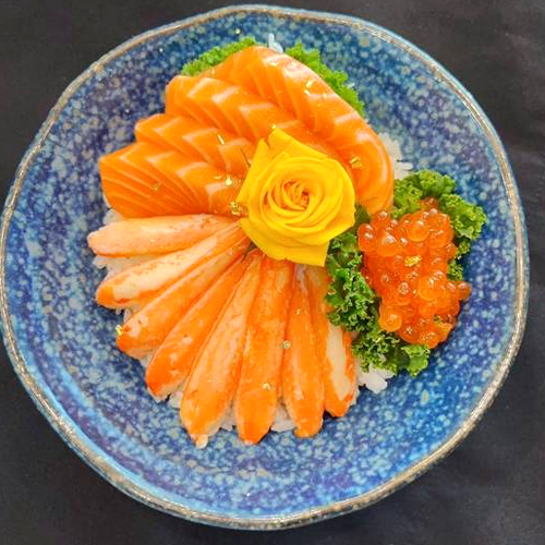 Salmon Snow Crab Leg Meat Don