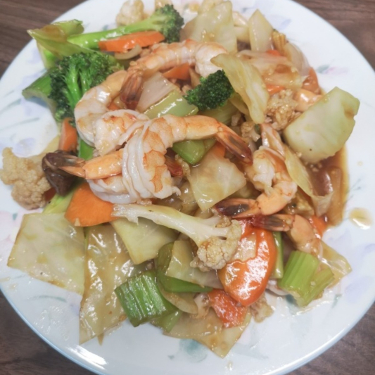 47. Shrimp with Mixed Vegetables