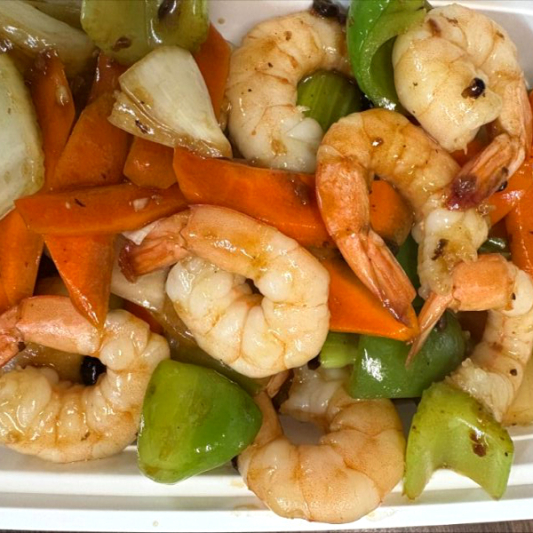 44. Shrimp with Black Bean Sauce (14 pcs)