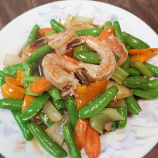 49. Shrimp with Pea Pods