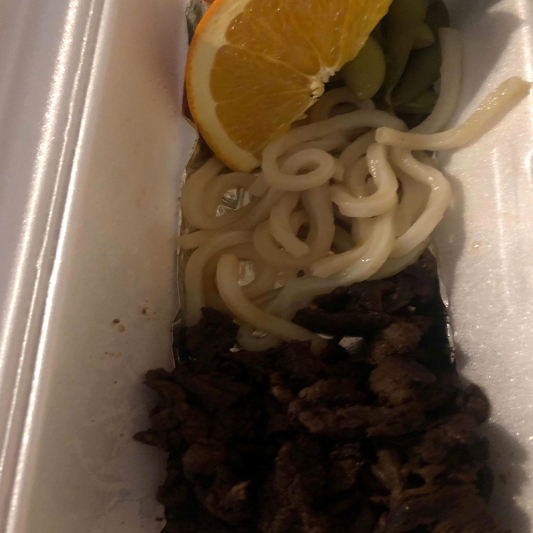 Beef Noodle with Edamame